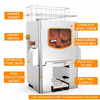 GOOPIKK Fruit Juice Equipment 110v Pomegranate Juice Extractor 120W Tabletop Natural Orange Squeezer Juice Machine