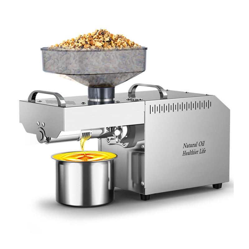 GOOPIKK Oil Press Machine 700W Cold/Hot Press Automatic Oil Extractor Organic Oil Expeller Commercial Grade Stainless Steel Oil Press Machine