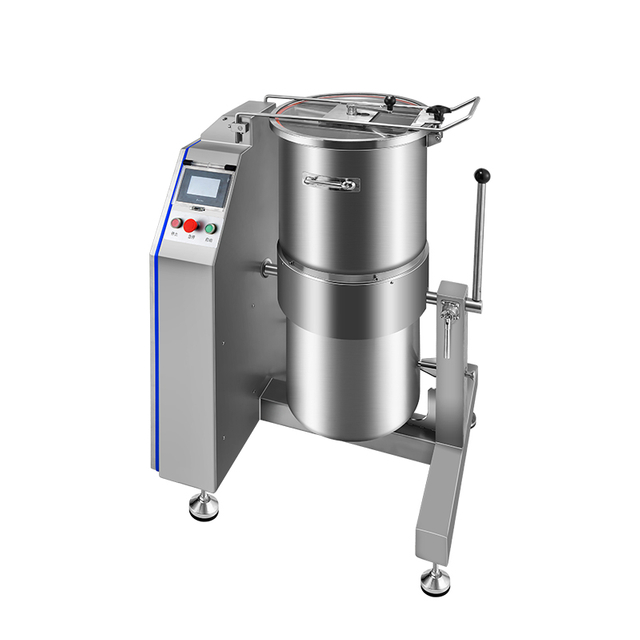 GOOPIKK 11KW Cutter Mixer 60L Vertical Food Processor Blender 600~2800 RPM Multifunctional Cutter With Stainless Steel Blade