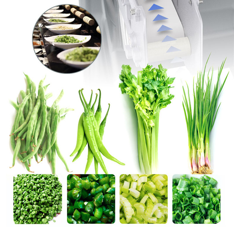 GOOPIKK Tabletop Vegetable Slicer Green Peppers Onion Celery Parsley Long Onions Shredding Chopping Slicing Cutting Machine