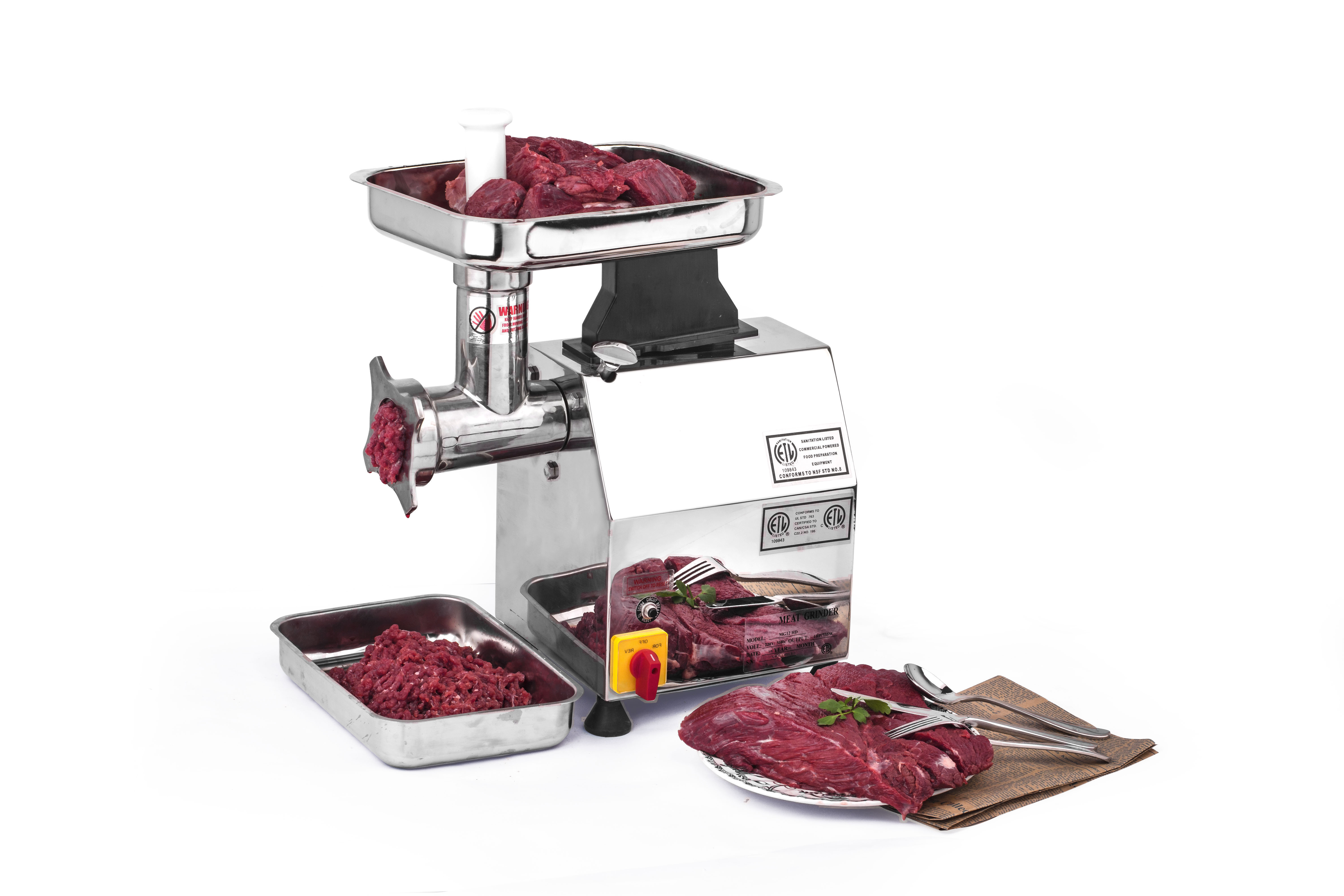 GOOPIKK 2026 Multifunctional Efficient Electric Meat Grinder Machine Commercial Use Stainless Steel High Productivity Portable