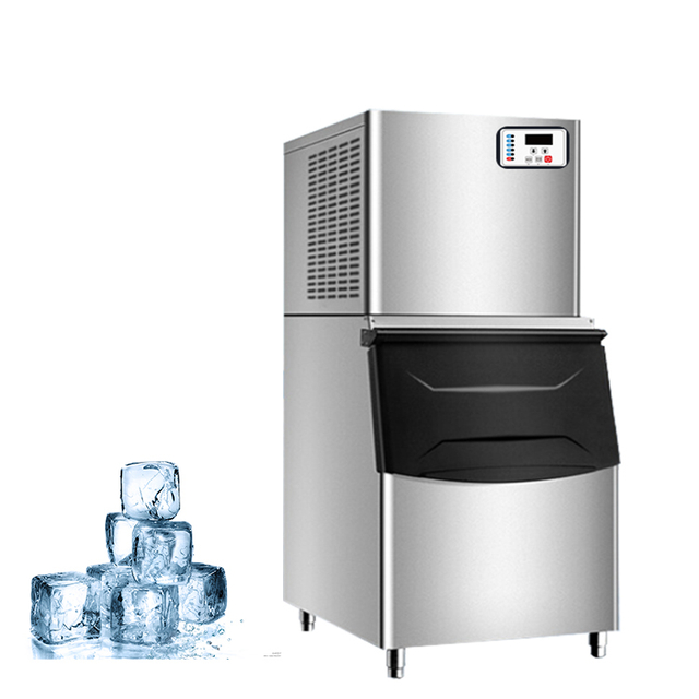 Factory Stainless Steel Counter Ice Machine 500KG Per Day Commercial Cube Machine Restaurant Bar Vertical Ice Maker Machine
