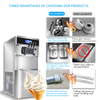 Large Capacity Commercial Ice Cream Maker 52L/H Automatic 3 Flavor Soft Serve Ice Cream Machine with Touch Screen