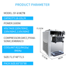 High Quality Fast Shipping Machine A Glace Ice Cream with Two Hoppers 1600w Soft Serve Ice Cream Machine