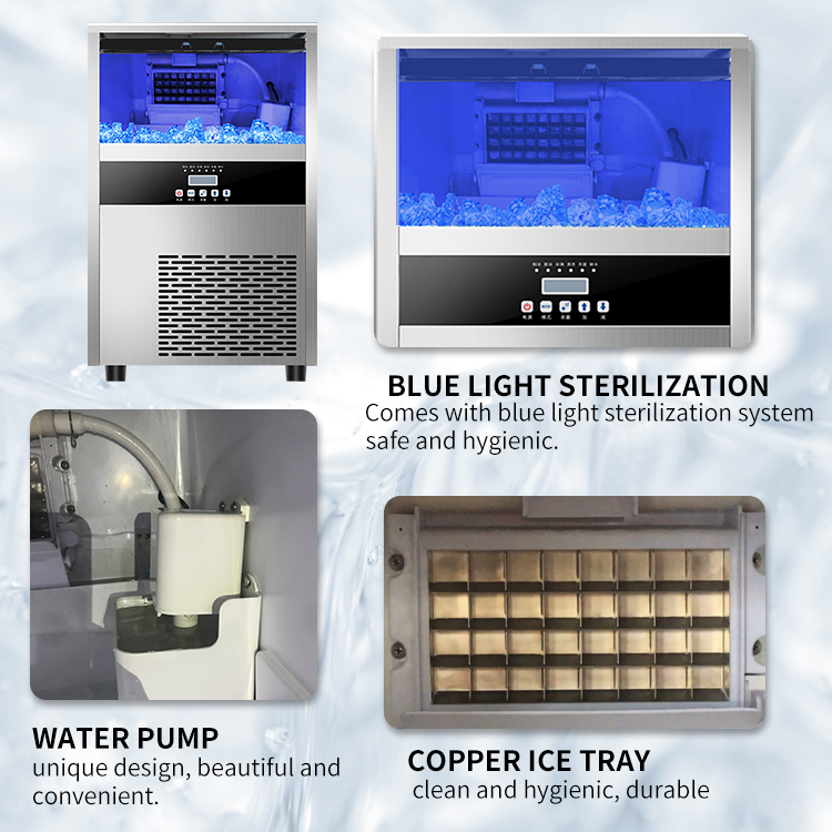 Factory Ice Cube Machine for 30kg 24h Commercial Small Maker Machine Cafe Stainless Steel Automatic Machine Factory Price
