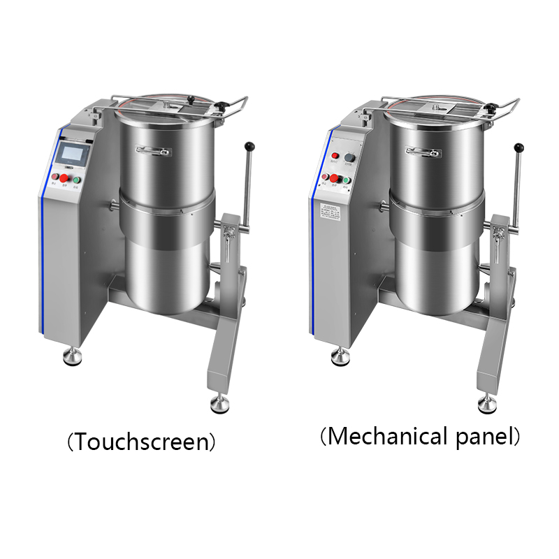 GOOPIKK 11KW Cutter Mixer 60L Vertical Food Processor Blender 600~2800 RPM Multifunctional Cutter With Stainless Steel Blade