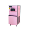 GOOPIKK Good Quality Vertical Ice Cream Machine With 3 Flavor 2000w Commercial Soft Serve Ice Cream Maker With Auto Clean Pink