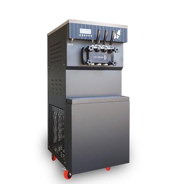 Commercial Large Countertop Ice Cream Cone Making Soft Ice Cream Machine Vending with LED Display