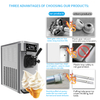 Commercial Small Ice Cream Maker Machine Sundae Soft Serve Ice Cream Machine for Home