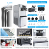 Factory Direct Shipping 3 Flavor Soft Ice Cream Machine Touch Screen Fruit Ice Cream Maker Machine 2 Hoppers And 3 Dispensers