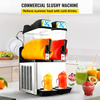 12LX2 Tanks Commercial Slush Machine Commercial Slushy Machine Stainless Steel Margarita Machines for Cafes Restaurants Bars