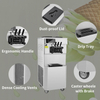 GOOPIKK Commercial Ice Cream Machine 28L Soft Serve Machine 3 Flavors Ice Cream Maker 2000W LCD Panel for Restaurants Snack Bar