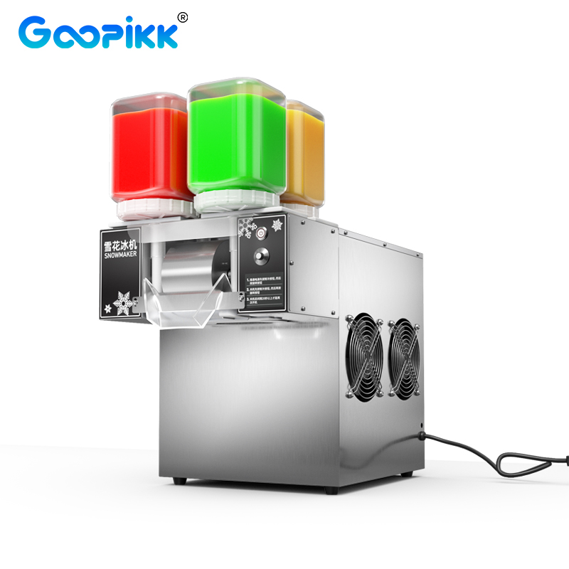 GOOPIKK Shaved Ice Block Dessert Snow Ice Shaver Machine Milk Snow Ice Machine Korean Bingsu Machine