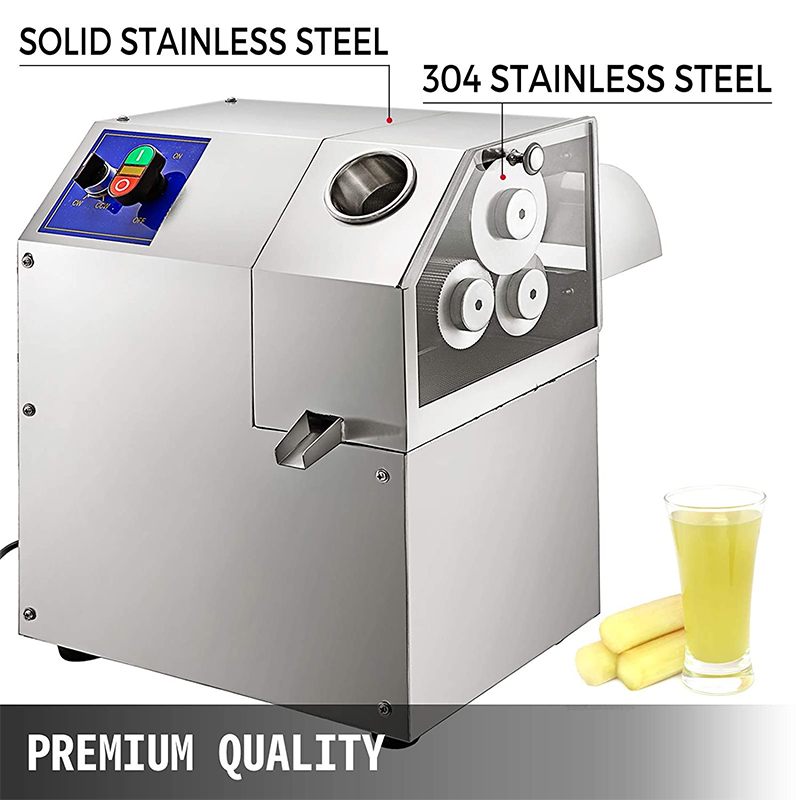 Stainless Steel Commercial Use Fruit Juicer for Sugarcane Big Capacity Sugar Cane Juicer Machine 3 Roller Sugarcane Juicer