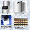 Factory Stainless Steel Counter Ice Machine 500KG Per Day Commercial Cube Machine Restaurant Bar Vertical Ice Maker Machine