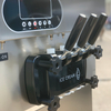 GOOPIKK Commercial Ice Cream Machine 25-28 Liters Per Hour Soft Serve with LED Display 3 Flavors Perfect for Restaurants Snack Bar, 2000W