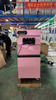 GOOPIKK Good Quality Vertical Ice Cream Machine With 3 Flavor 2000w Commercial Soft Serve Ice Cream Maker With Auto Clean Pink