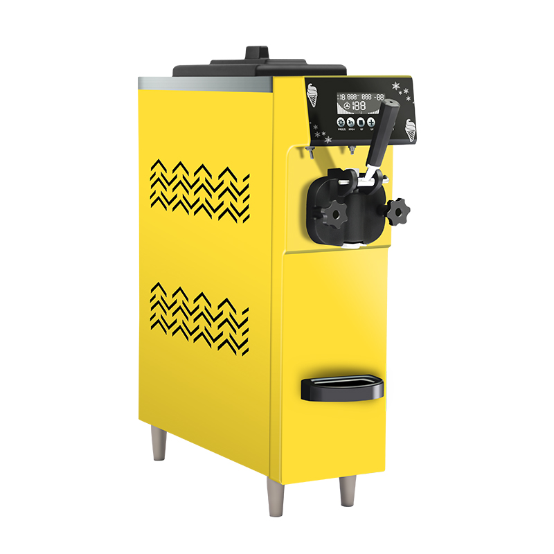 Shanyou 12L/H Soft Serve Ice Cream Machine Single Flavor 900W Countertop Ice Cream Maker Panel Auto for Restaurant Snack Bar