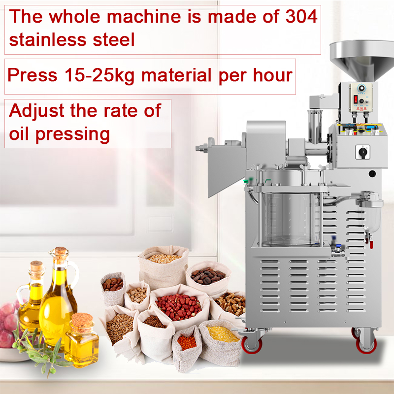 SY-S01 High Quality 3650w 10-20kg/h Sesame Coconut Kopra Oil Press Machine with Vacuum Filter