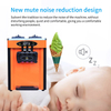 Portable Easy To Use Table Top Ice Cream Machine 2+1 Mixed Flavors Making Machines Ice Cream
