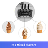 GOOPIKK Commercial Ice Cream Machine 28L Soft Serve Machine 3 Flavors Ice Cream Maker 2000W LCD Panel for Restaurants Snack Bar