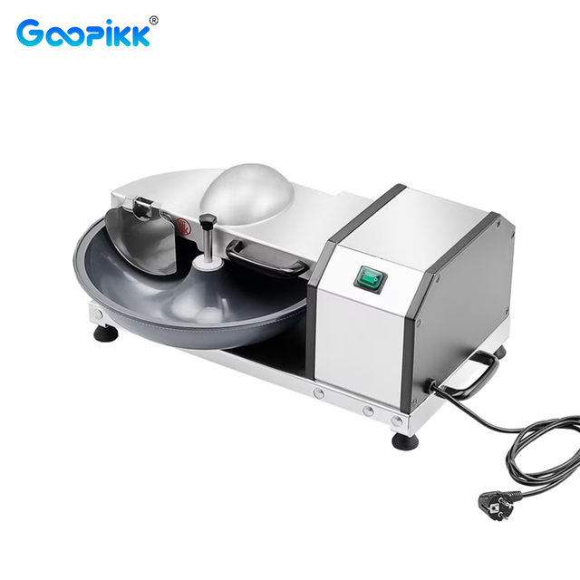 GOOPIKK 5L Commercial Food Cutter 250W Electric Meat & Vegetable Chopper for Restaurant Kitchen Safe & Easy To Clean (110V/220V)
