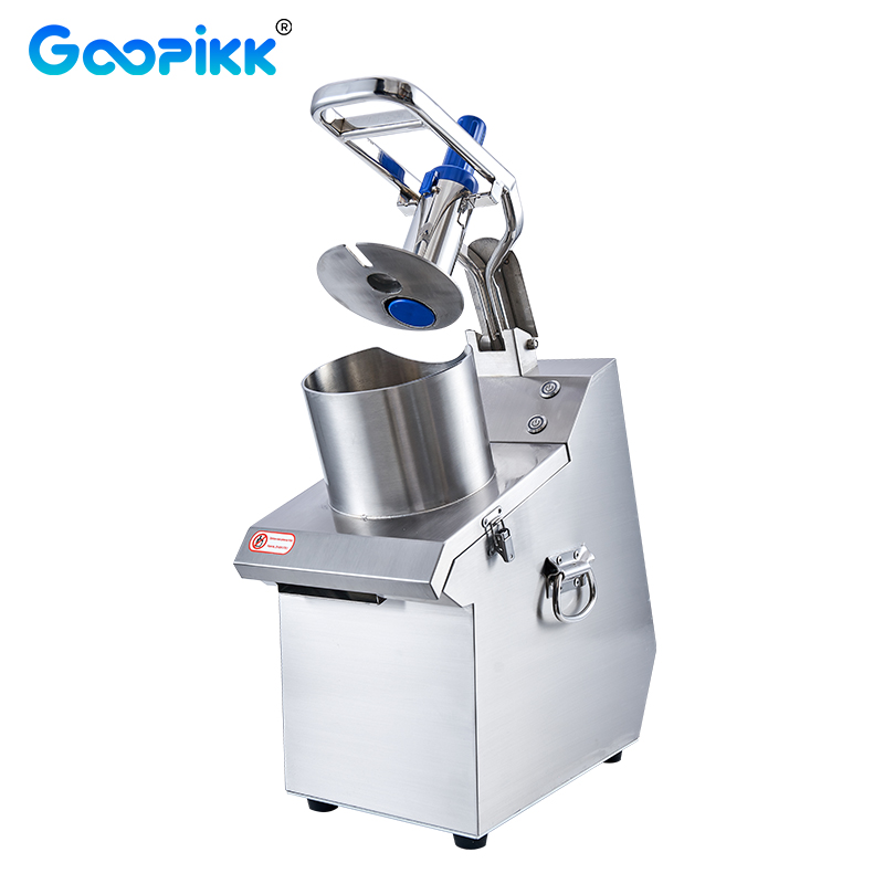 GOOPIKK 110V 250W Professional Food Processor Replaceable Blades 3 in 1 Automatic Cutter Slicer Dicer Machine For Veggie Fruit
