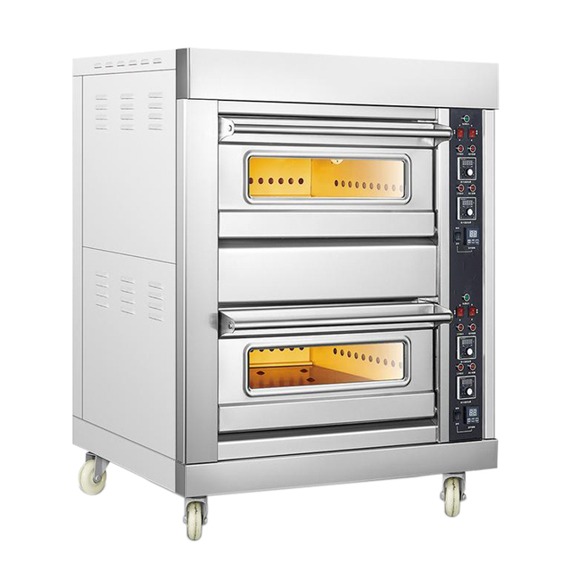 Commercial Electric Gas 2 Layrs 2 Trays Oven Bread Machine Pizza Bakery Equipment Baking Oven