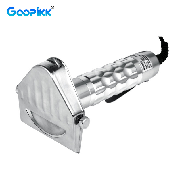 GOOPIKK Electric Shawarma Slicer Doner Knife Shawarma Cutter Handheld Gyro Knife 2 Blades BBQ Roast Meat Cutting Machine CE