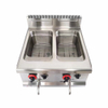 Stainless Steel American Style Gas Heating Fryer 2 Tanks 2 Basket GAS Deep Fryer Commercial Kitchen Equipment Use 28L