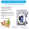 Commercial Small Ice Cream Maker Machine Sundae Soft Serve Ice Cream Machine for Home