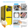 Summer Hot Sale 1800w Automatic Soft Serve Ice Cream Machine Vending Machine with Air Pump for Sale