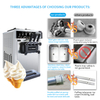 High Quality Fast Shipping Machine A Glace Ice Cream with Two Hoppers 1600w Soft Serve Ice Cream Machine